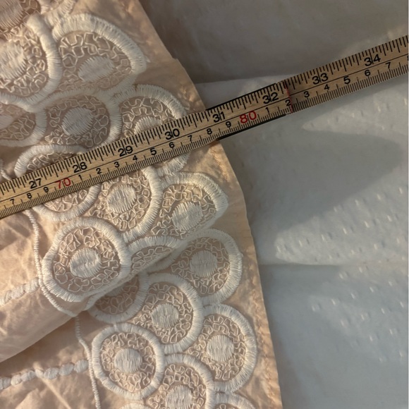 H&M Strapless White and Coral Eyelet Dress Size 8 NWT - Picture 10 of 11